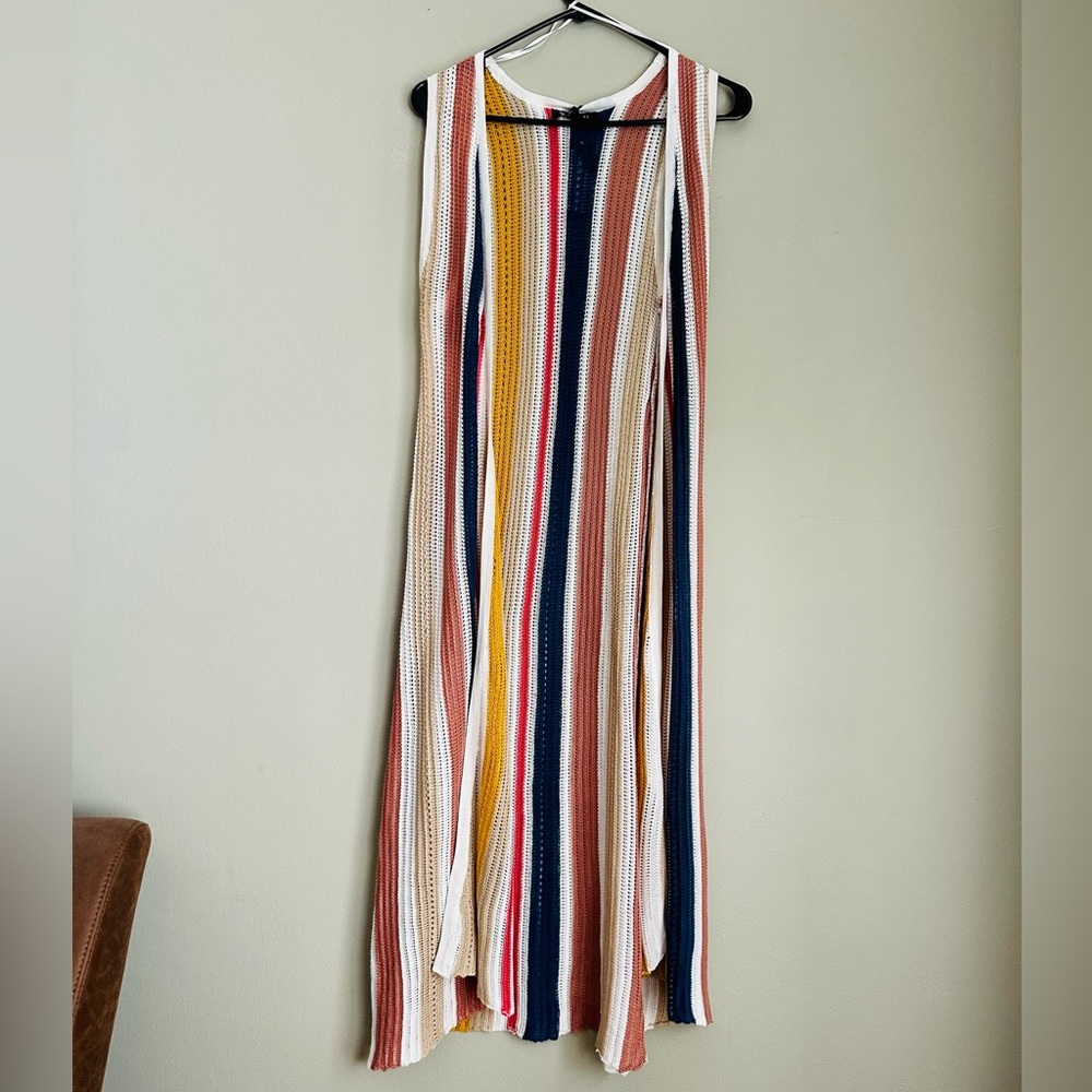Colorful Open Vest/Duster